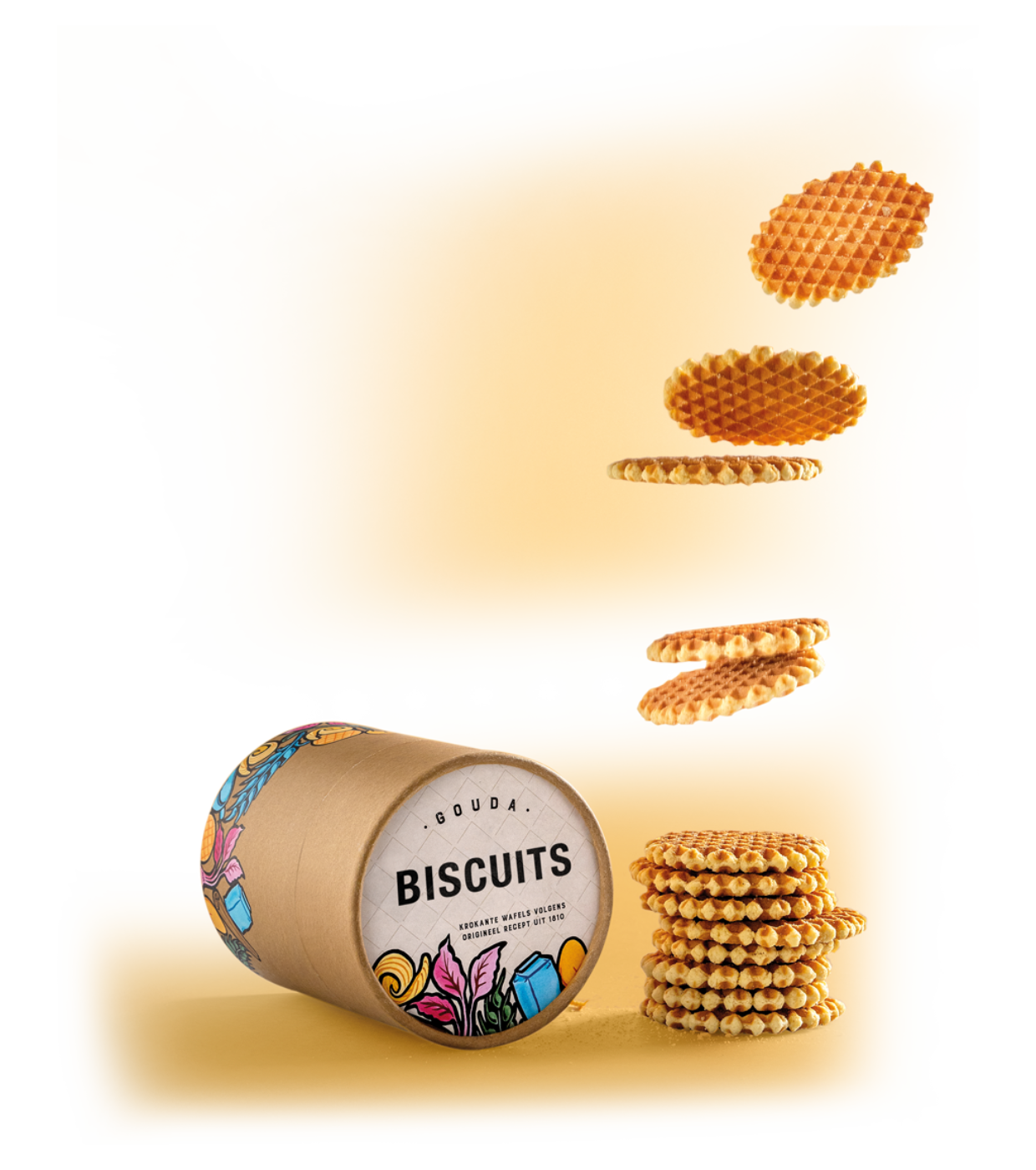 Cardboard packaging for biscuits and bakery products